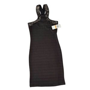 SEQUIN HEARTS Hardware Embellished Band Aid Dress